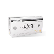 Nitrila cimdi MESASEPT, bez pūdera, melni, M izmērs, 100gab