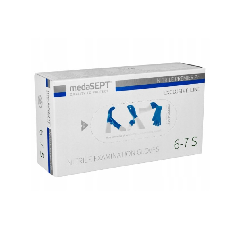Nitrila cimdi bez pūdera, zili, MEDASEPT XL izmērs , 100gab