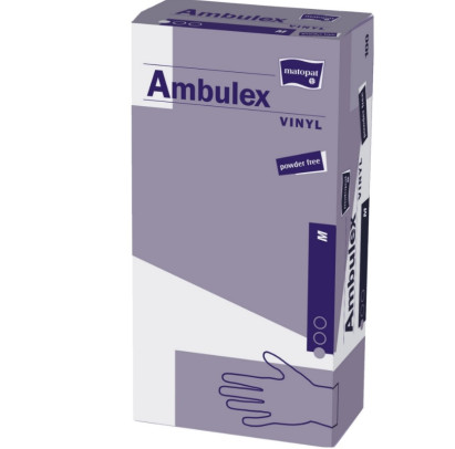 Vinila cimdi AMBULEX, S izmērs, 100gab