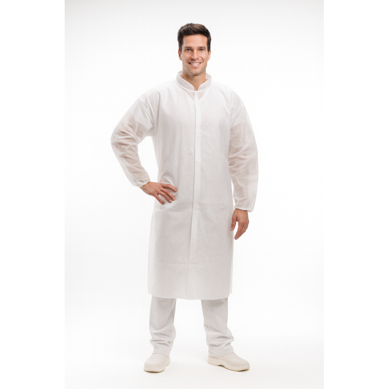 Halāts PP, ar Velcro,  110x150cm, balts, 25gsm , XXXL