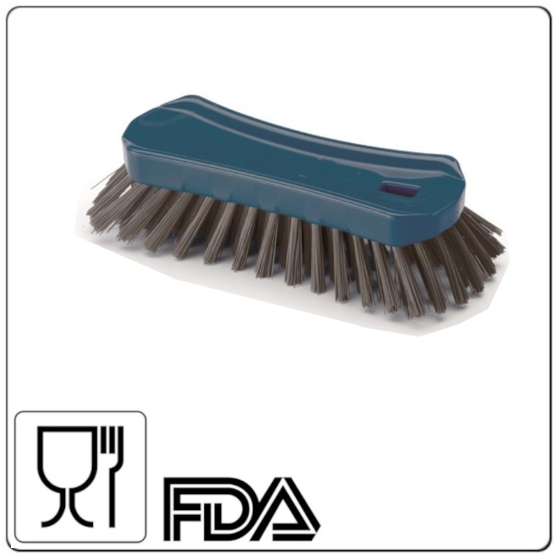 Detectable ergonomiska rokas birste, vidēji gari sari, liela, 23x10x5.5cm, tumši zila