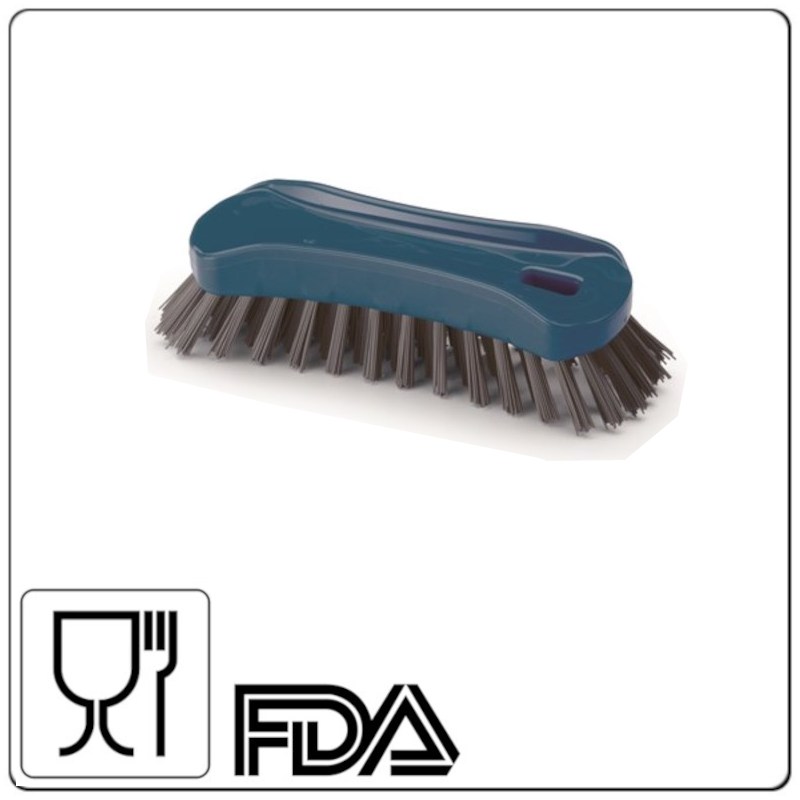 Detectable ergonomiska rokas birste, vidēji gari sari, vidēja, 18x6.5x5.5cm, tumši zila