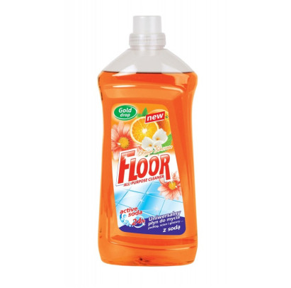 FLOOR orange blossom ar sodu universāls grīdu mazgāšanas līdzeklis, 1,5 L