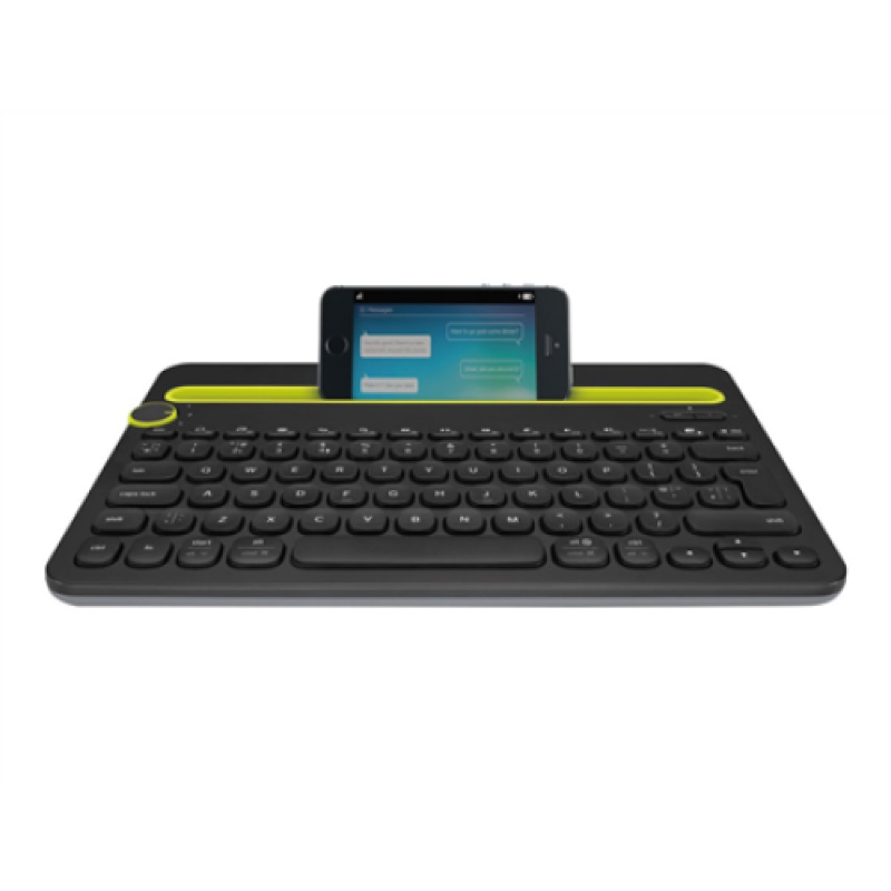 Bluetooth tastatūra Multi Device K480 ENG/RU, melna