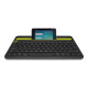 Bluetooth tastatūra Multi Device K480 ENG/RU, melna