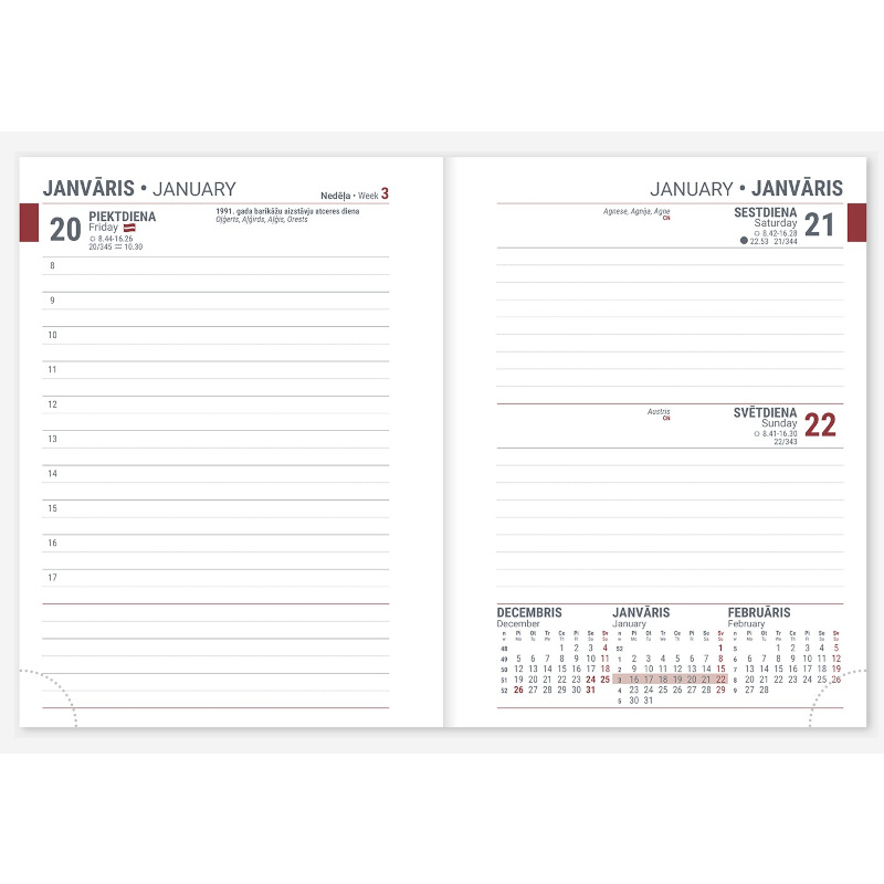 Dienasgrāmata Junior A6, melna, Timer, 2026g. (TIM2316050001)