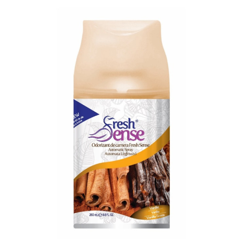 FRESH SENSE gaisa atsvaidzinātājs vanilla 260ml refil