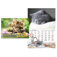 Sienas kalendārs, Kaķu kalendārs, Timer, 2026g. (TIM2315400000)