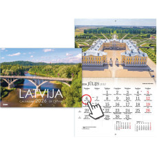 Sienas kalendārs, Latvija, Timer, 2026g. (TIM2315408000)