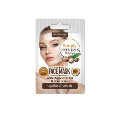 SIMPLY ESSENTIALS sejas maska ar makadāmijas eļļu un šī sviestu, 7 ml.