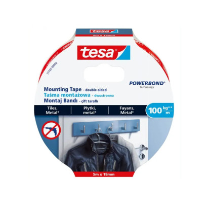 Abpusēja līmlente TESA POWERBOMD ULTRA STRONG 5m x 15mm