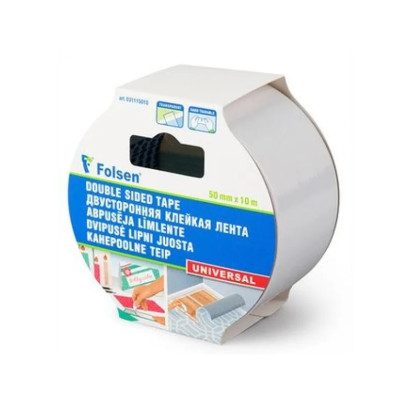 Abpusēja līmlente 50mmx5m caurspīdīga FOLSEN