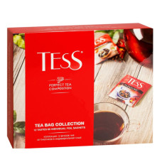 TESS tēju dāvanu komplekts 12 garšas 60 paciņas 101g.