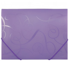 Mape ar gumiju BAROCCO A4, violēta, Forpus