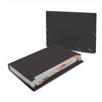 Mape kartotēka Forpus A4 melna