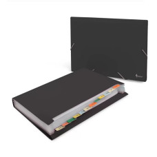 Mape kartotēka Forpus A4 melna