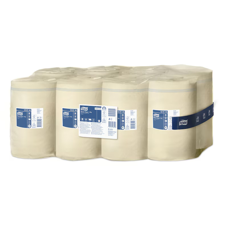 Roku dvielis TORK Basic Centerfeed M1, 1-kārt, 115m, h-20,5cm, dzeltens