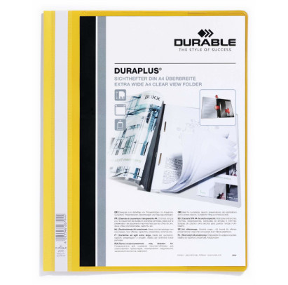 Mape ātršuvējs Duraplus DURABLE A4+ dzeltena