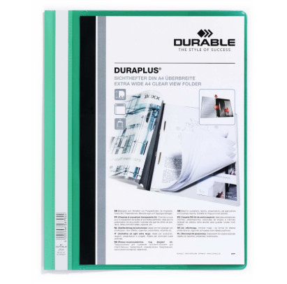 Mape ātršuvējs Duraplus DURABLE A4+ zaļa