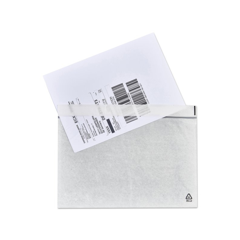 Pašlīmējoša kabata A5 dokumentiem 240x165+15mm DE