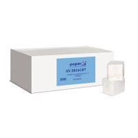 Tualetes papīrs V - veida PAPERBLU, celuloze, 225 loksnes, 2 slāni,  10,3x21 cm, 16g/m2, 4