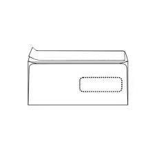 Aploksnes E65 DLHK 110x220mm ar logu, 10 gab.