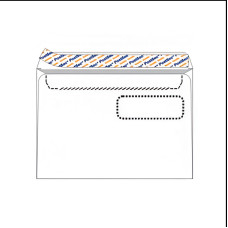Aploksnes Postsec E5 156x220 ar logu un perforāciju, 10 gab.