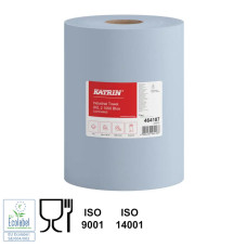 Industriālais papīrs XXL 2 slāņu 360m, blue Katrin