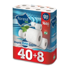 Tualetes papīrs, rullis, cell, 2-kārt, iepak. 48ruļļi x 160 lok, FOREST XXL
