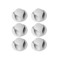 Kabeļu turētāji Cavoline Clip 2, 6 gab. pelēki,