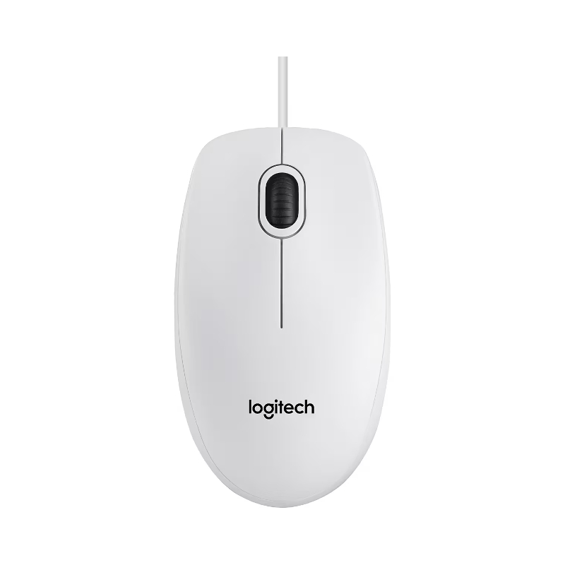Pele datora B100 USB balta Logitech