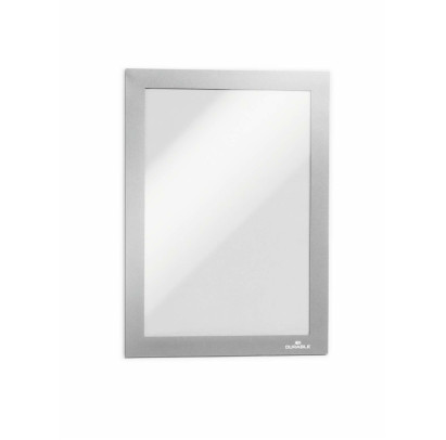Pašlīmējošā kabata A5, 2 gab., ar rāmi sudraba krāsā, Durable DURAFRAME