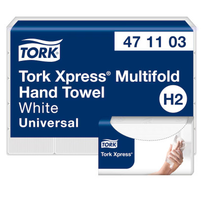 Tork Xpress® Multifold papīra dvieļi, 2 slāņi, 23.4x21.3cm, 190 loksnes