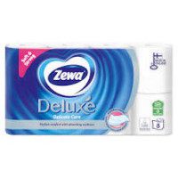 Tualetes papīrs ZEWA Deluxe Delicate Care 3 kārtu, 8 ruļļi