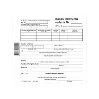 Kases izdevumu orderis 150x140mm 100 lap.