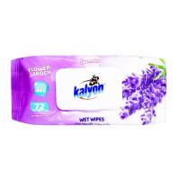 KALYON mitrās salvetes LAVENDER, 72 gab