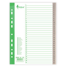 Sadalītājs dokumentiem Forpus 1-31 plastikāta A4