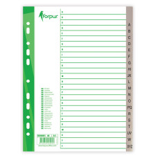 Sadalītājs dokumentiem Forpus A-Z plastikāta A4