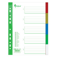 Sadalītājs dokumentiem Forpus 1-5 krāsains A4