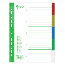 Sadalītājs dokumentiem Forpus 1-5 krāsains A4