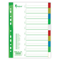 Sadalītājs dokumentiem Forpus 1-10 krāsains A4