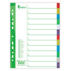 Sadalītājs dokumentiem Forpus 1-12 krāsains A4
