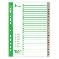 Sadalītājs dokumentiem Forpus A-Z polipropilēna