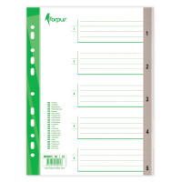 Sadalītājs Forpus 1-5 plastikāta A4