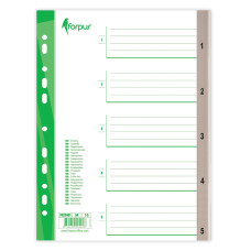 Sadalītājs Forpus 1-5 plastikāta A4