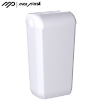 Atkritumu tvertne 23L ar vāku un maisiņa turētāju, 740 Adamello, balta, Marplast