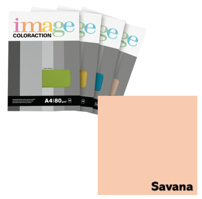 Krāsains papīrs A4, 50 loksnes, 80g/m2, gaiša laša krāsa, Image Coloraction