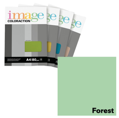 Krāsains papīrs A4, 50 loksnes, 80g/m2, pasteļzaļa krāsa, Image Coloraction