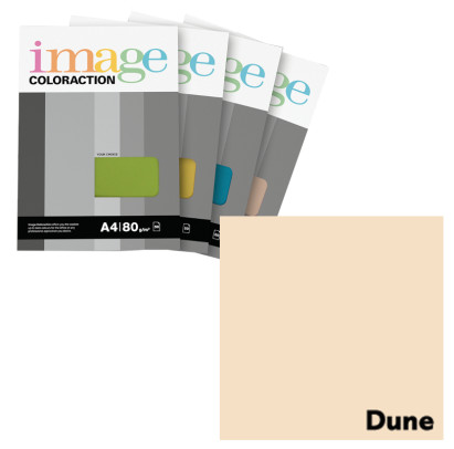 Krāsains papīrs A4, 50 loksnes, 80g/m2, gaiši krēmkrāsa, Image Coloraction