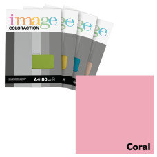 Krāsains papīrs A4, 50 loksnes, 80g/m2, gaiši rozā krāsa, Image Coloraction